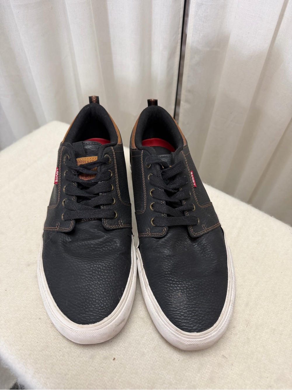 Levi's Black Sneakers with Tan Accents
